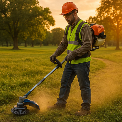 GrassCut TurboHead – Universal 6-Blade Weed Brush for Trimmers | Bowlift