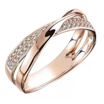 Skanto | X Form Cross Ring for Women