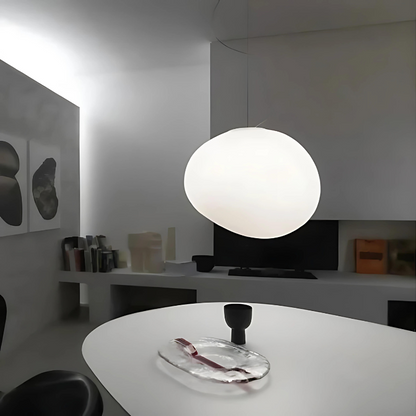 Skanto | Elegant Glass Pebble Pendant Light