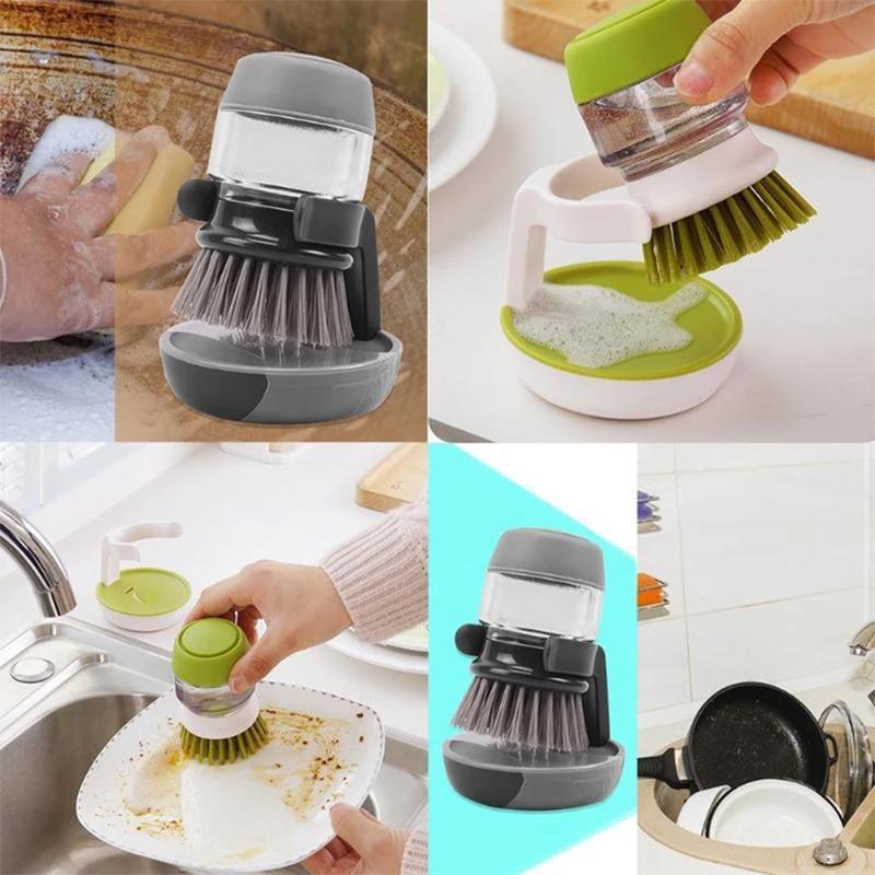 Press-type Dish Brush | Skanto