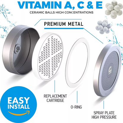 BowLift | Filtered Showerhead – Naturally Enhances Skin Radiance & Hair Health