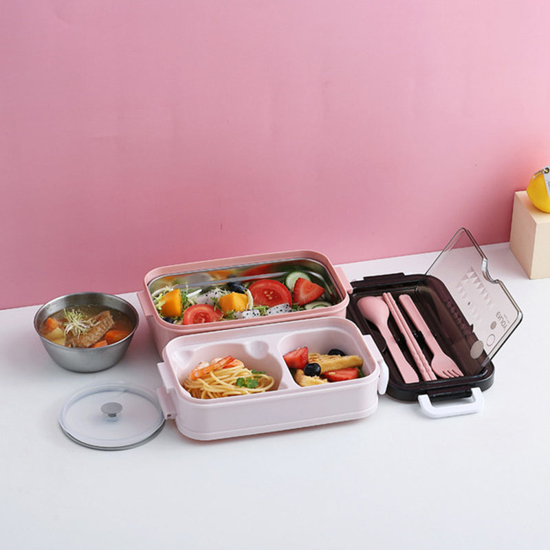 Portable Three Stackable Lunch Box | Bowlift