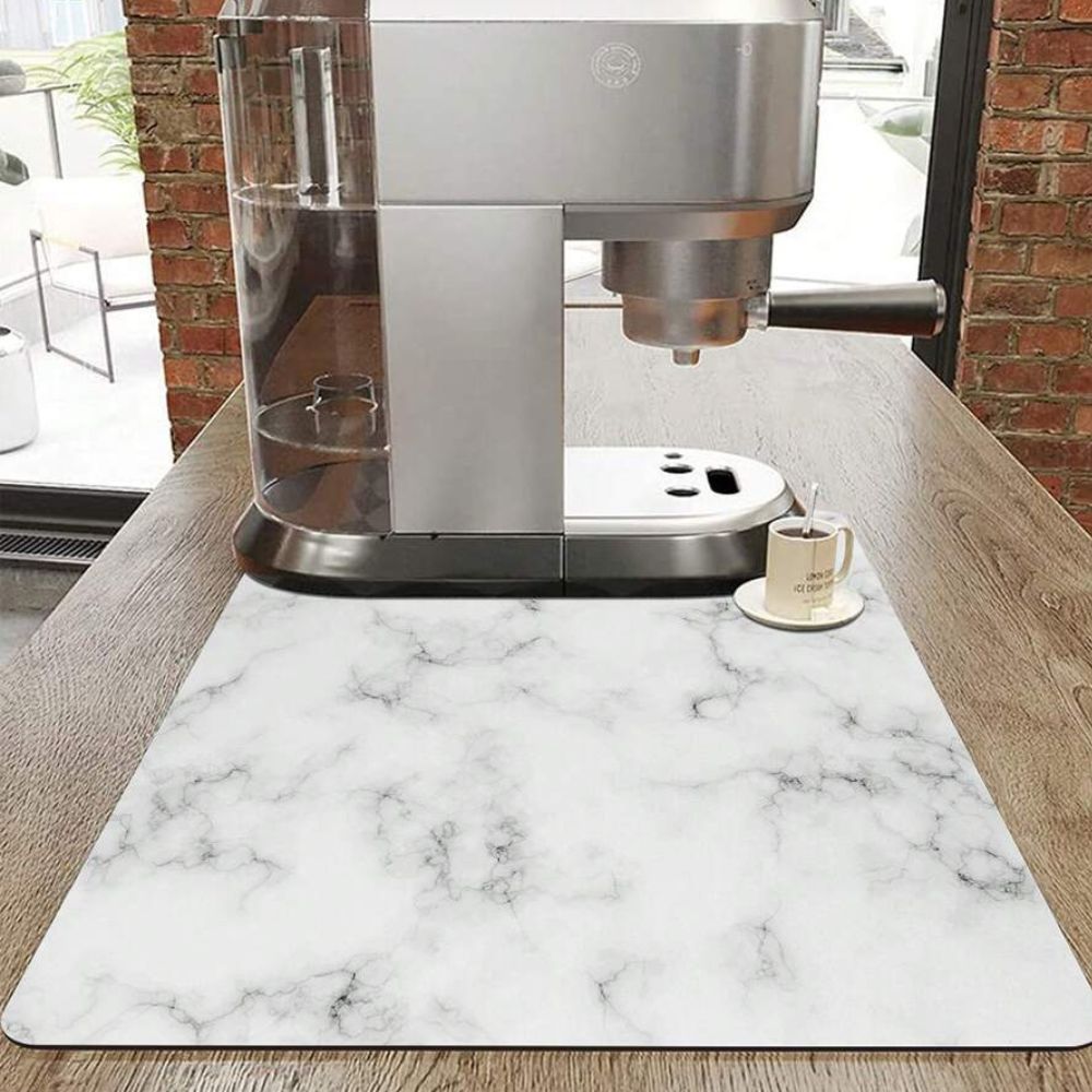 BowLift | Marble Print Dish Drying Mat