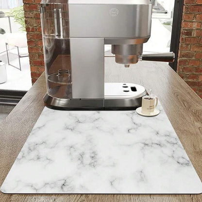 BowLift | Marble Print Dish Drying Mat