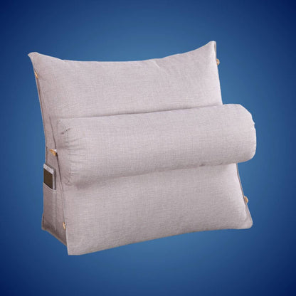 LoungeEase | Backrest Pillow for Reading and TV - Lumbar Support Adjustable Bed Pillow - Comfort Posture - Versatile Use Pillow Bowlift