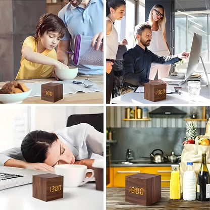 BowLift | Modern Cube LED Alarm Clock