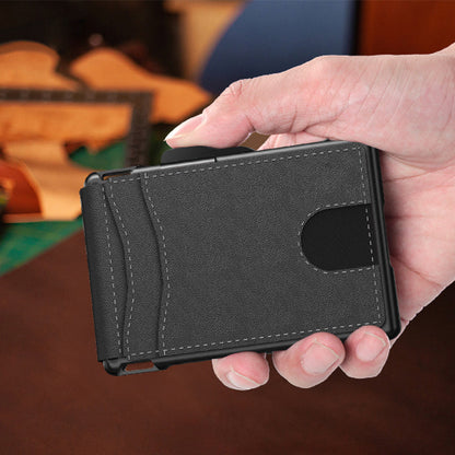 BowLift | Men's Business Style PU Leather Card Slots for AirTag