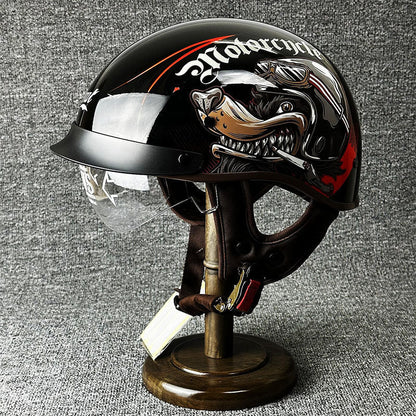 City helmet for choppers with a minimalist design