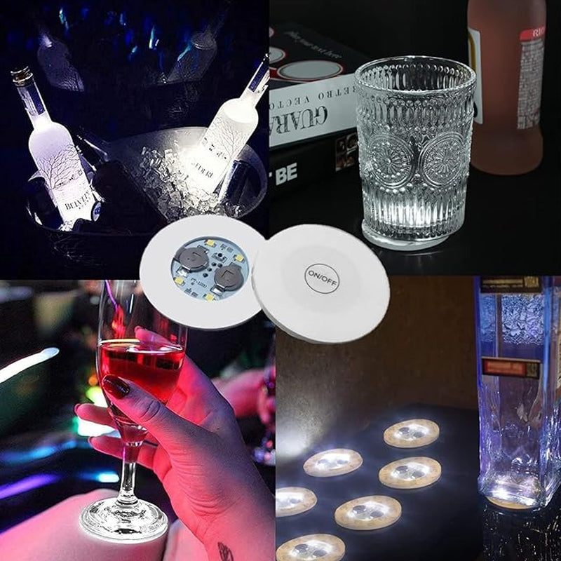 Skanto | LED Luminous Bottle Stickers and Coasters