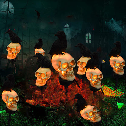 Brehn | Halloween Solar Skull Crows Decorative Lights