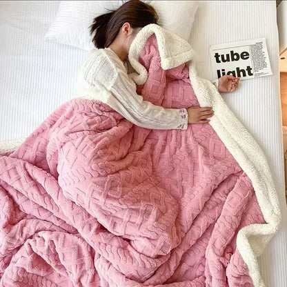 BowLift | WarmWool Thick Lambswool Blanket Winter Comfort and Warmth