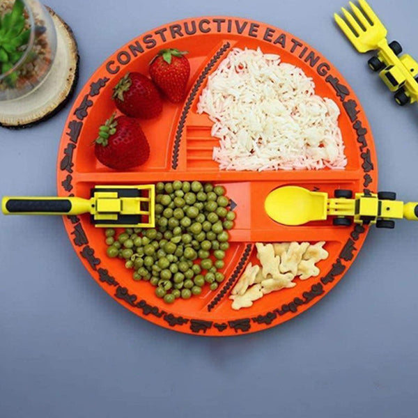 Skanto | Constructofork Bulldozer Kids' Cutlery Set