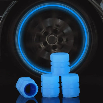 BowLift | Universal fluorescent tire valve caps (4 PCS/Set)