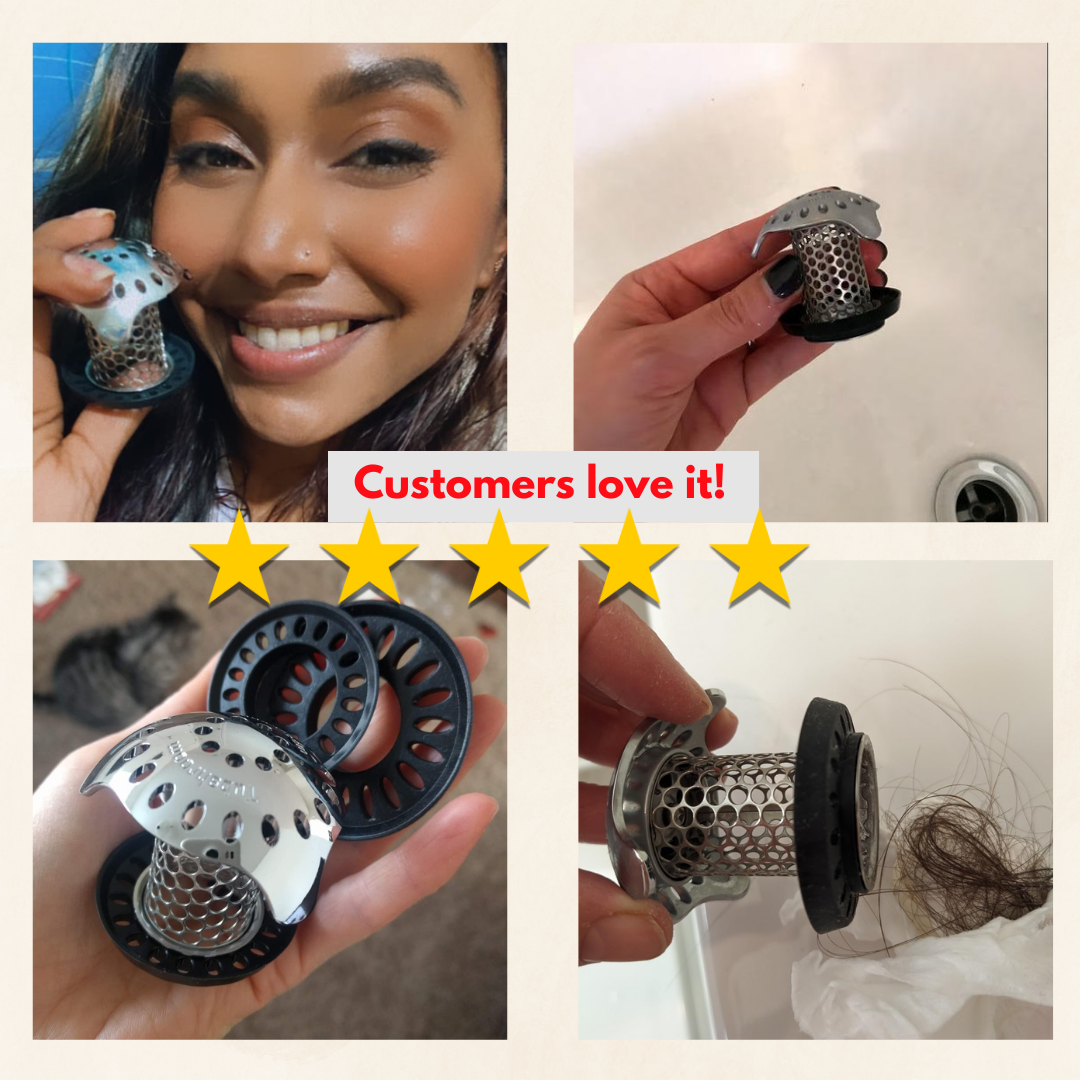 BathTub Drain Hair Catcher – Effortlessly Catches Hair Without Clogs Bowlift