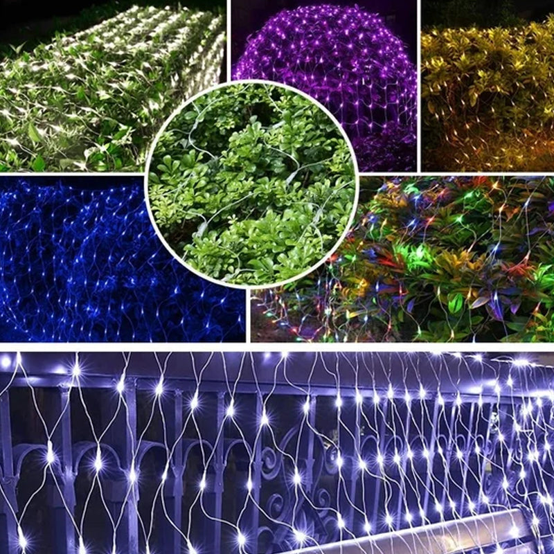 Solar fishing net illuminator