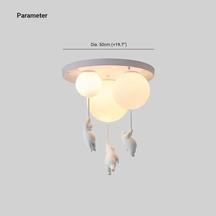 CloudBear – Playful Children's Room Lamp with Balloon