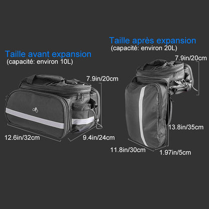 Foldable Rear Seat Storage Bag for Bicycle | Skanto
