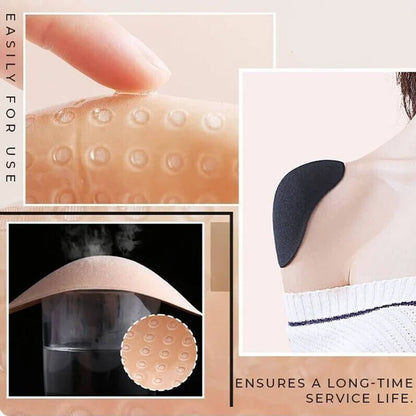NATURALLY SOFT, NON-SLIP SHOULDER PADS
