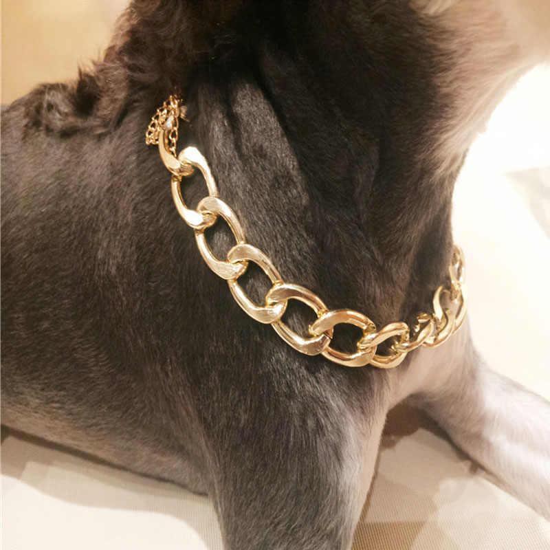 Pet Jewelry Thick Gold Chain Collar