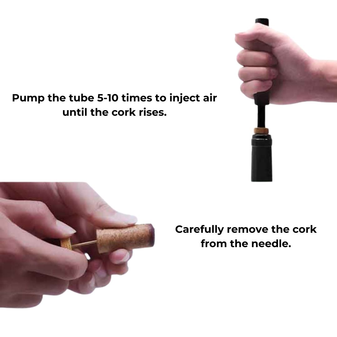 Skanto | WineLuxe Air Pressure Wine Opener – Stainless Steel & Ergonomic Design