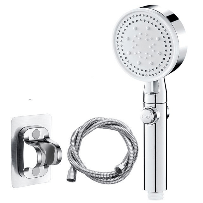 FlowControl Shower Head with 5 Settings and Push Button | Skanto