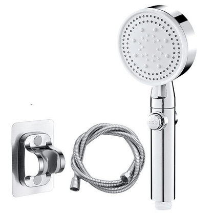 FlowControl Shower Head with 5 Settings and Push Button | Skanto