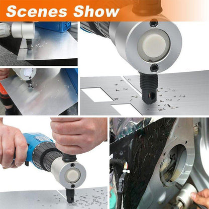 Skanto | Nibbler Cutter Drill Attachment Double Head Metal Sheet