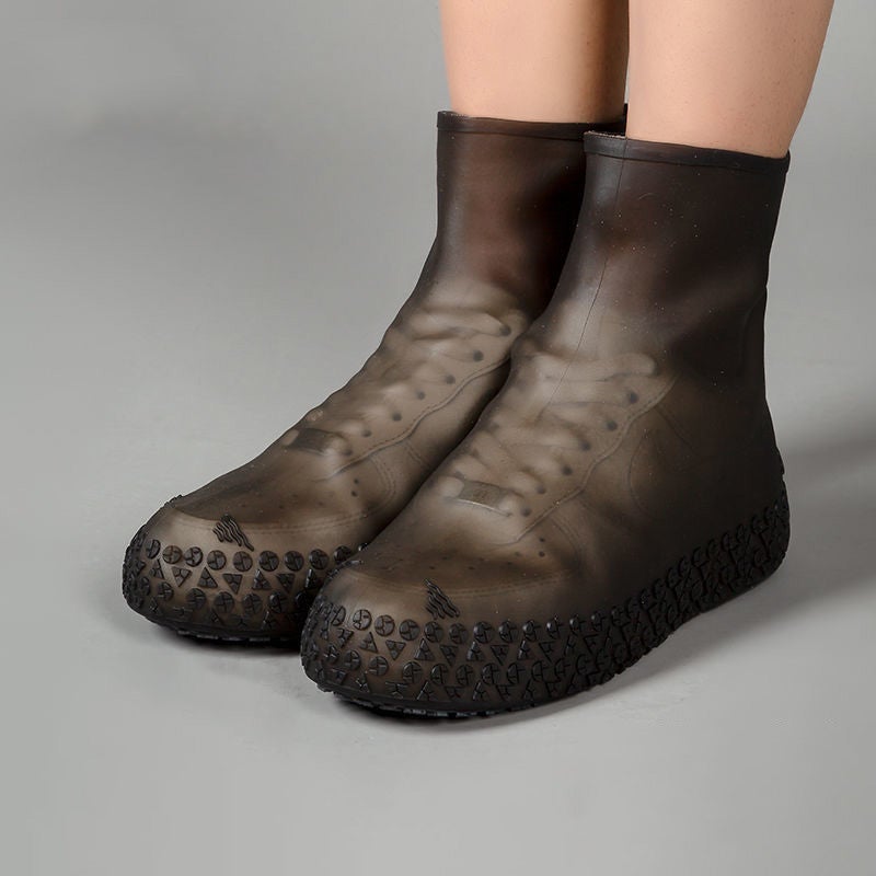 Waterproof silicone overshoes for outdoor use, 1 pair