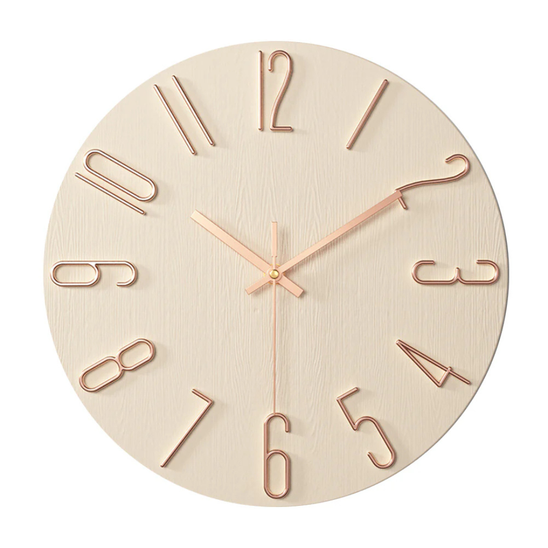 Skanto | Noble Wall Clock – Modern & Silent Clock for Living Room