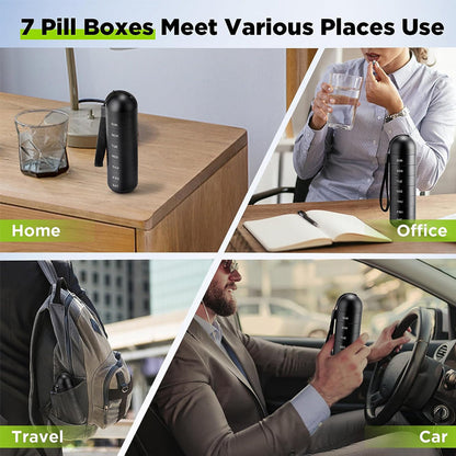 BowLift | 7 Days Portable Pill Organizer for Travel