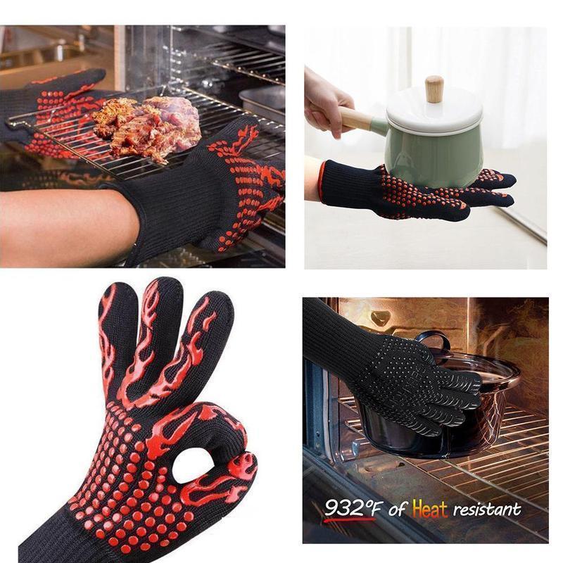 Bequue professional grill gloves heat-resistant gloves - 1 pair | Brehn
