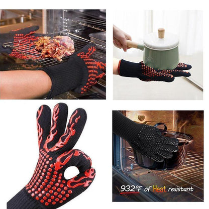 Bequue professional grill gloves heat-resistant gloves - 1 pair | Brehn