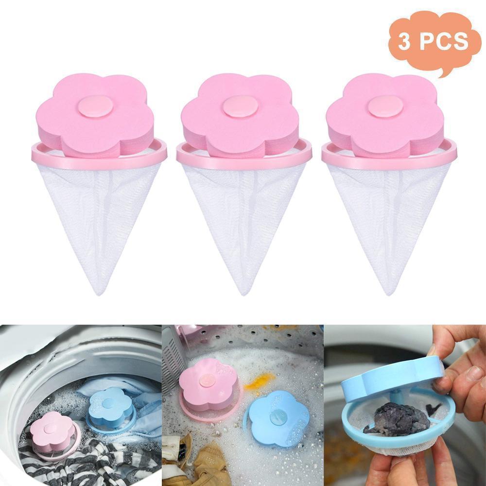 Washing machine mesh filter bag for fur & lint pet hair remover