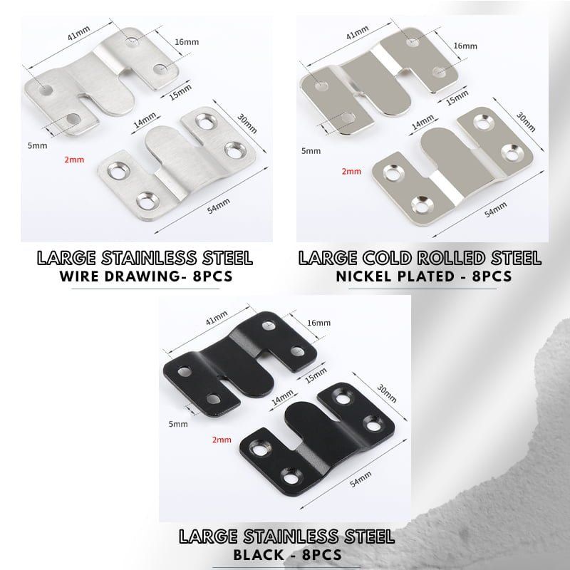 Skanto Skanto | Stainless Steel Interlocking Flush Mount Brackets