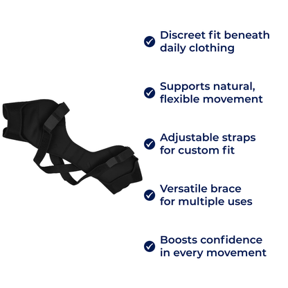 Cross-Compression Stability – Breathable Mesh Comfort – Relieves Shoulder Pain & Improves Posture Kalsten