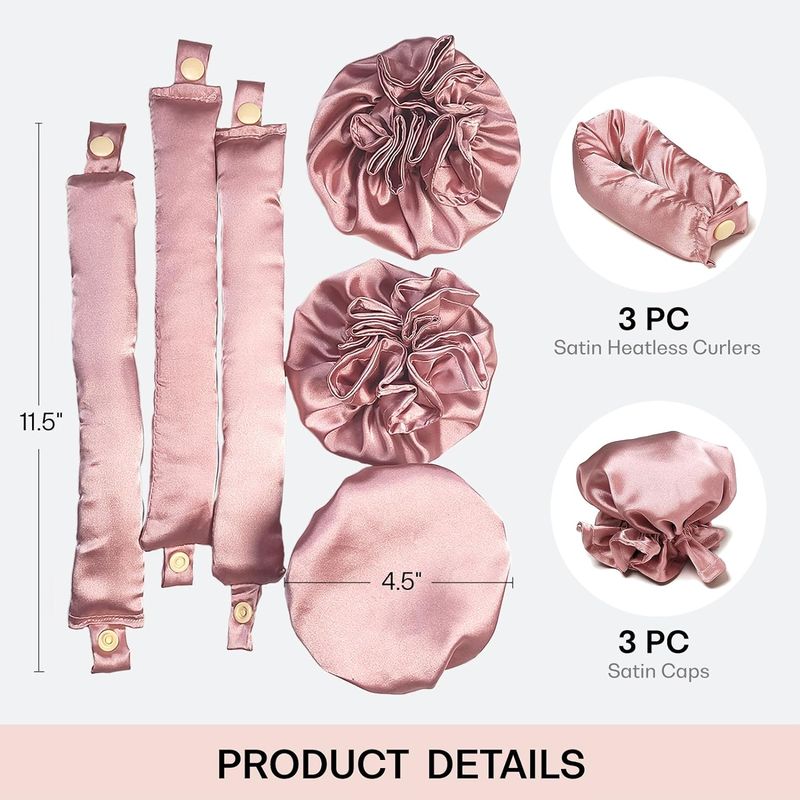 BowLift | Satin heatless curling iron set