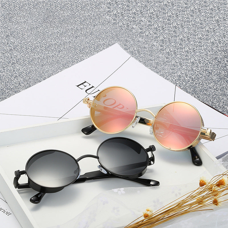Skanto | Steampunk Round Lens Metal Frame Unisex Glasses