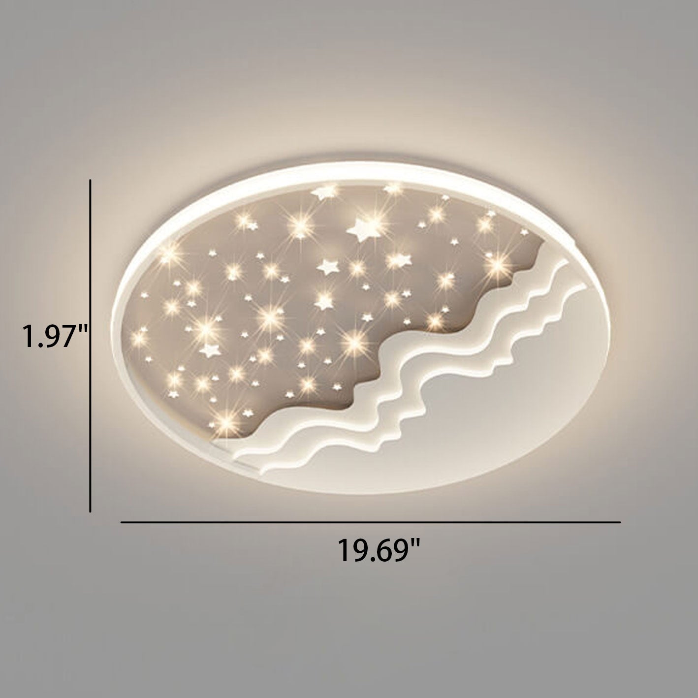 Frendorf | LunaAura LED ceiling light | Heavenly moon-star design