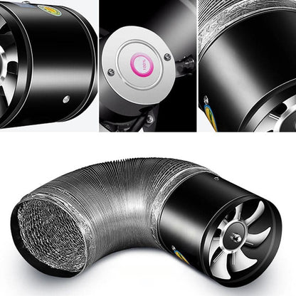 Powerful Silent Extractor Fan – Improve Air Quality and Remove Smoke and Odors for Kitchen and Office | Bowlift