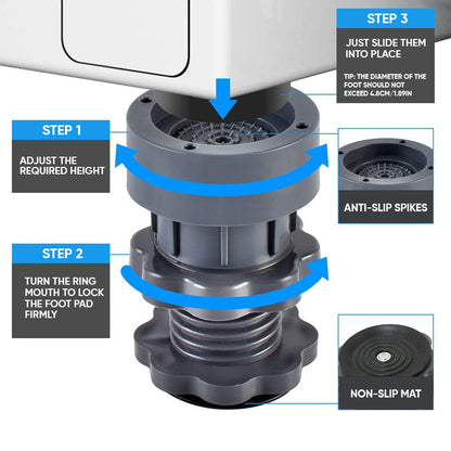 Skanto | Pcs Adjustable Height Washing Machine Support