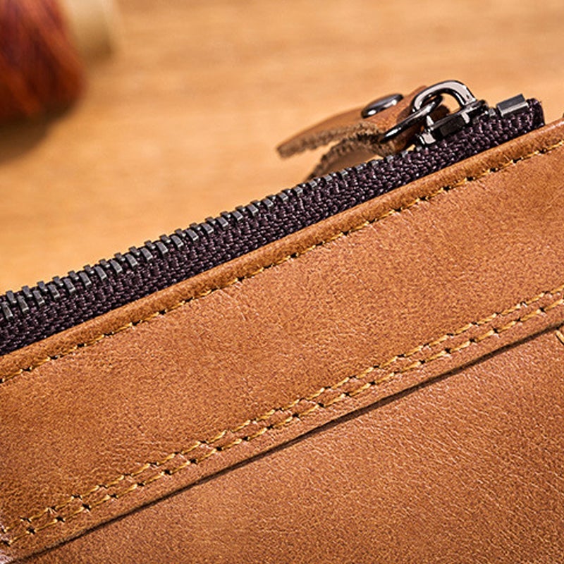 Wallet with multiple compartments Anti-RFID with coin pocket | Bowlift