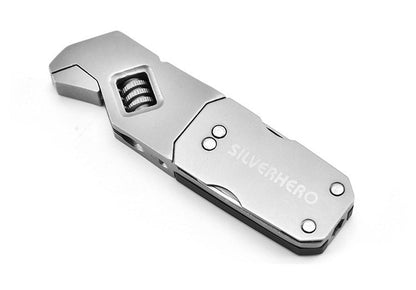 BowLift | Multi-Function Portable Stainless Steel Adjustable and Foldable Allen Wrench With Screwdriver, for Everyday Use
