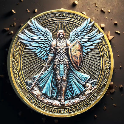 Skanto | Archangel Michael Watches Over Us Challenge Coin