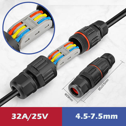 Outdoor waterproof electric cable connector | Bowlift