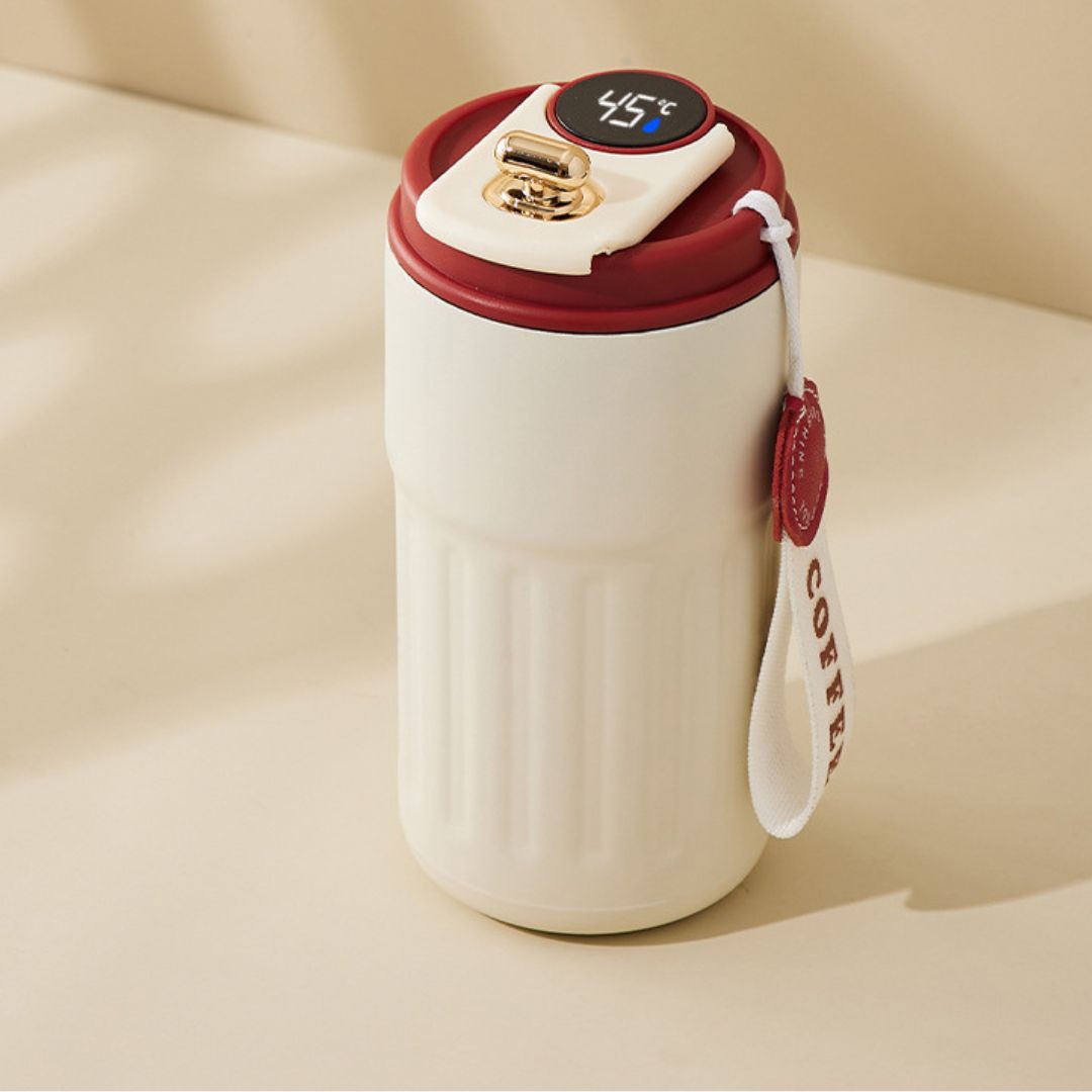 BowLift | Stainless Steel Coffee Mug with LED Temperature Display 450 ML