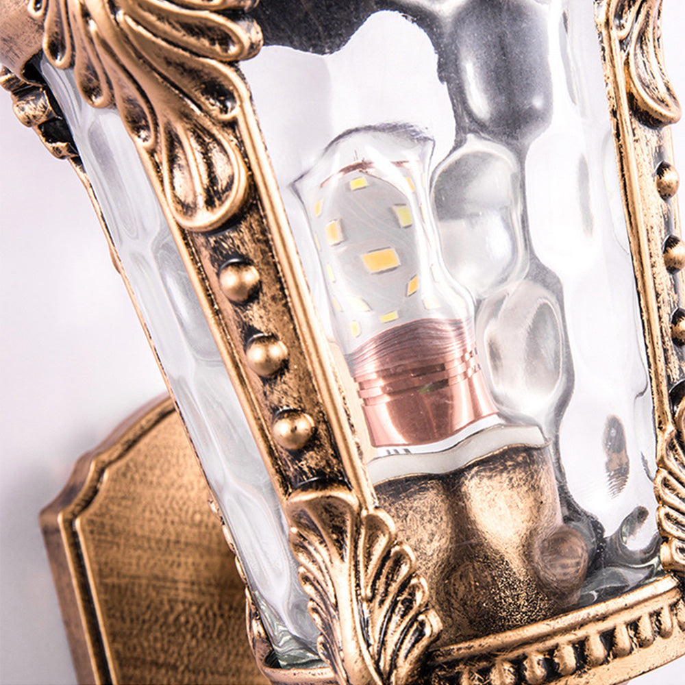 BowLift | Outdoor Vintage Glass Wall Lantern Light
