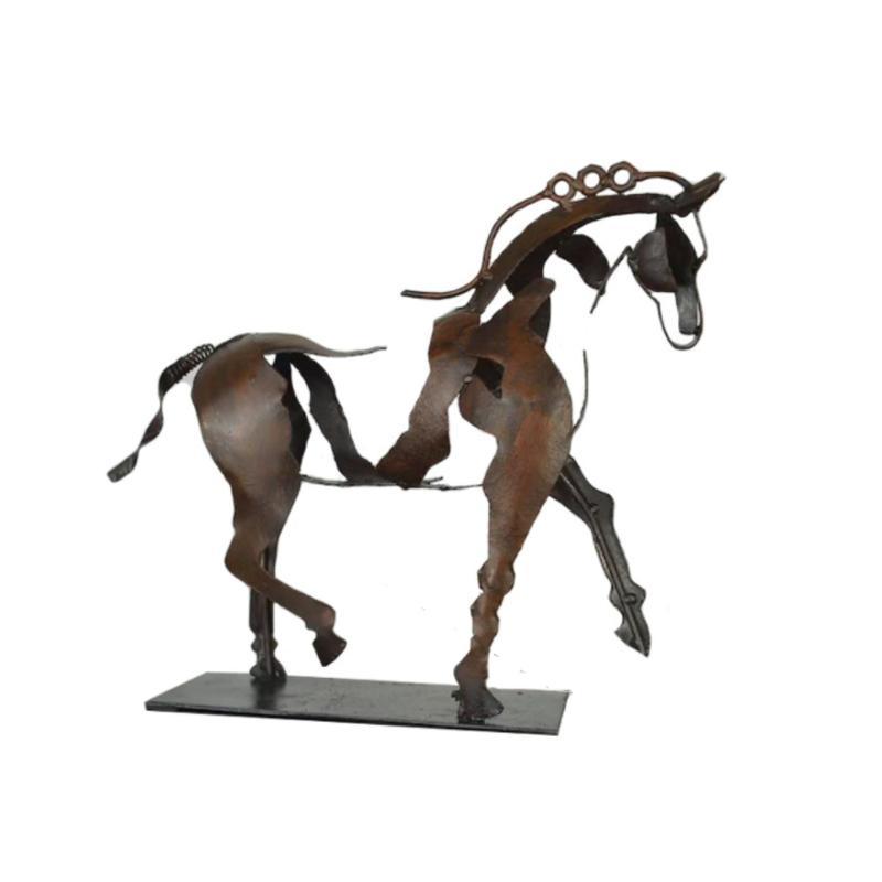 Skanto | Handmade Adonis Metal Spring Horse Sculpture