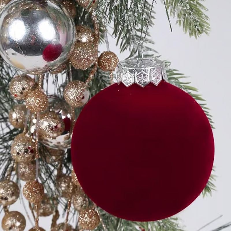 Brehn | Velvet Christmas ornaments. 12 pieces