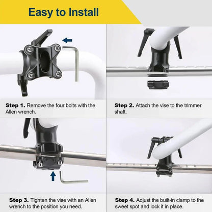 BowLift | Ergonomic Weed Killer Handle Extension Brush Cutter Trimmer Handle