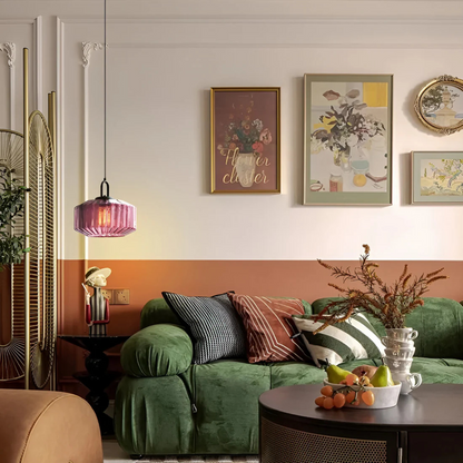 Skanto | Retro Colored Glass Pendant Lamp